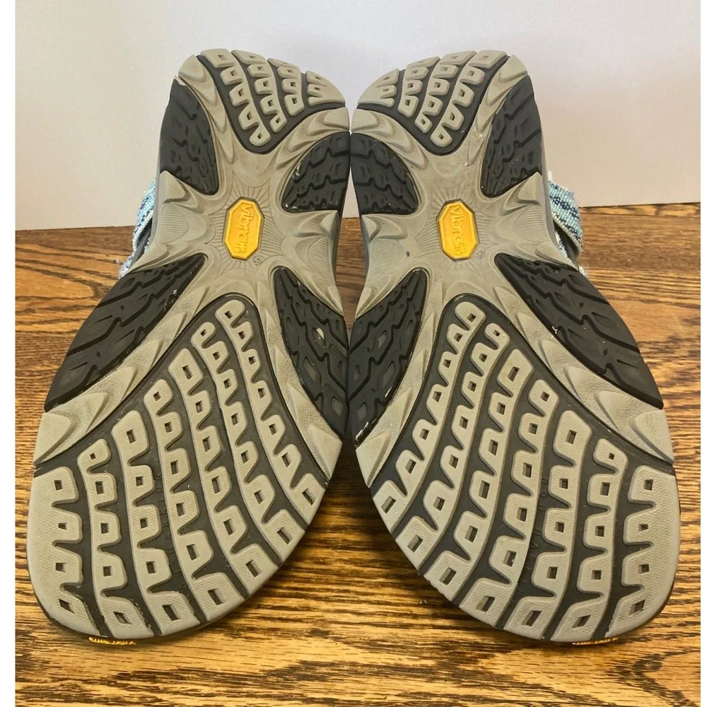 The North Face El Rio II Womens 9 Hiking Sandals Gray Blue Teal Vibram Strappy - Picture 5 of 7